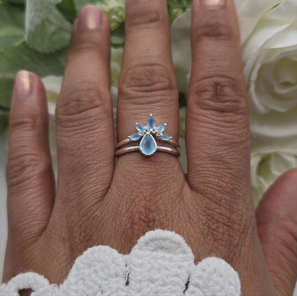 KYNDALL RING STERLING SILVER SET - Picture 11 of 14